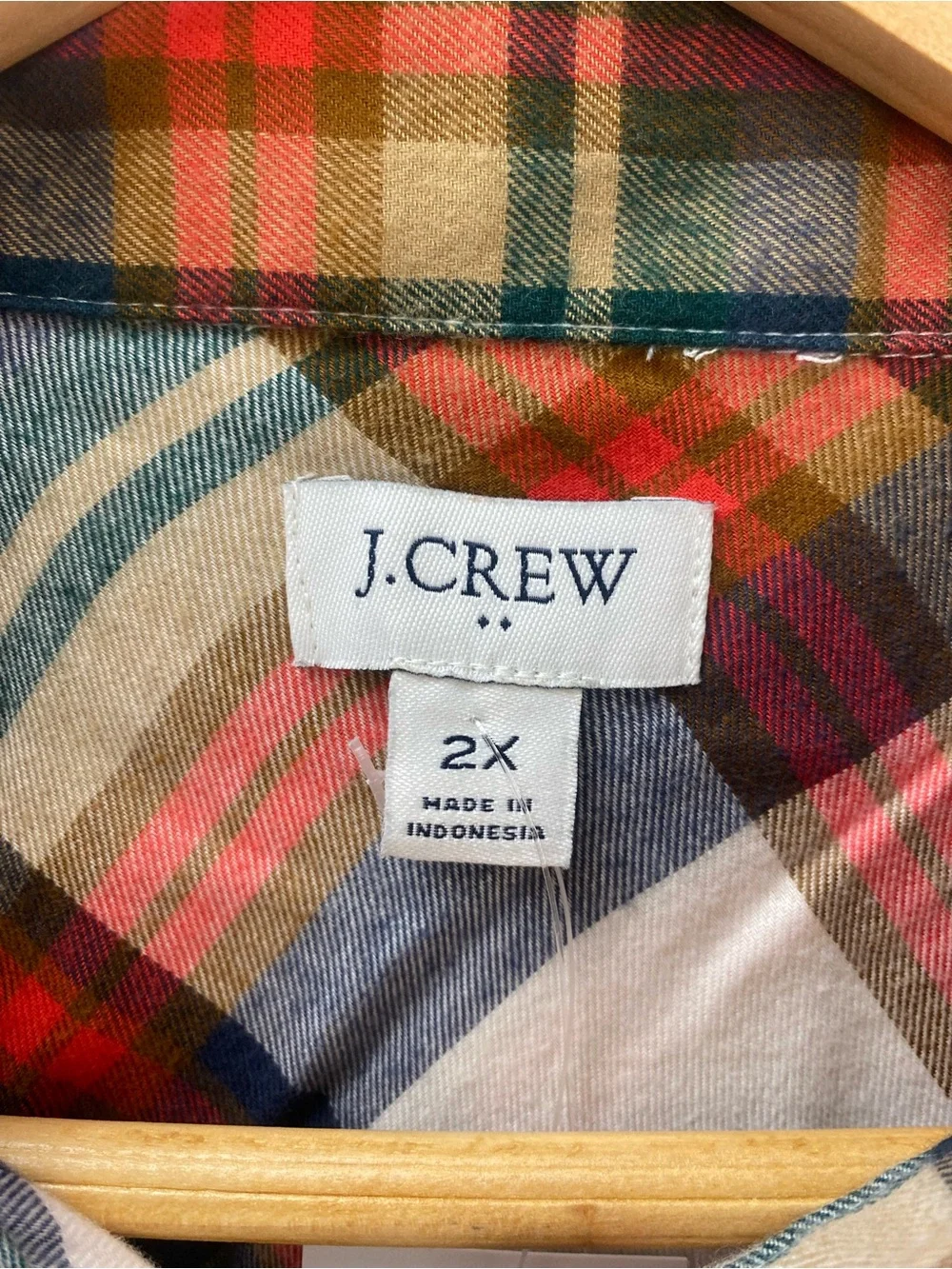 J. Crew Multicolor Plaid Button-Down Shirt